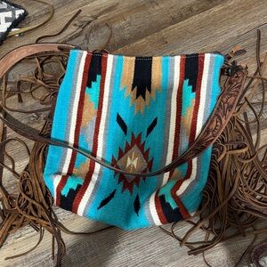 Bohemian Turquoise Patterned Women Bag